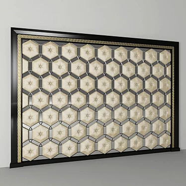 Elegant Capito Decor Panels 3D model image 1 