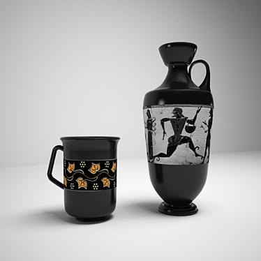 Grecian Beauty Vase 3D model image 1 