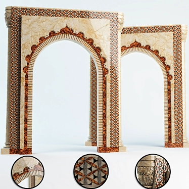 Islamic Arc Gate 3D model image 1 