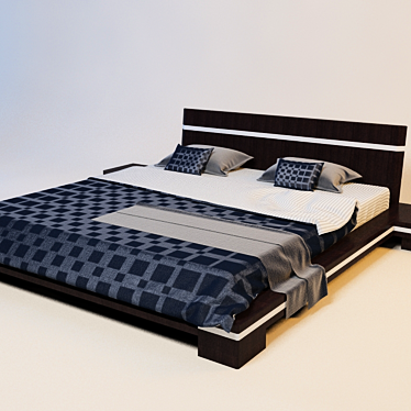 Cozy Dream Bed 3D model image 1 