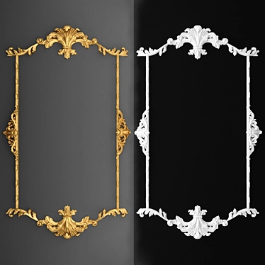 Elegant Decorative Frame 3D model image 1 