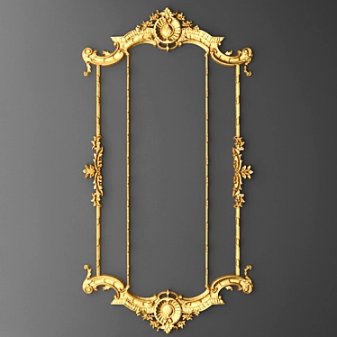 Elegant Stucco Frame 3D model image 1 