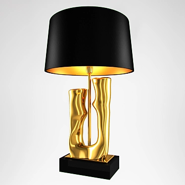 Golden Glow Table Lamp 3D model image 1 