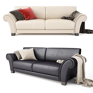 Modern Comfort Sofa Loveseat 3D model image 1 