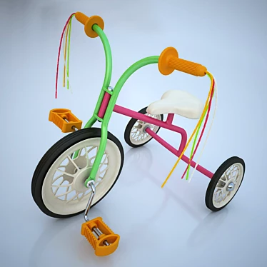 Vintage USSR Tricycle 3D model image 1 