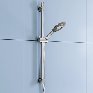 Refreshing Rainfall Shower Head 3D model image 1 