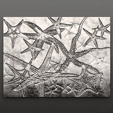 Coastal Starfish Wall Panel 3D model image 1 