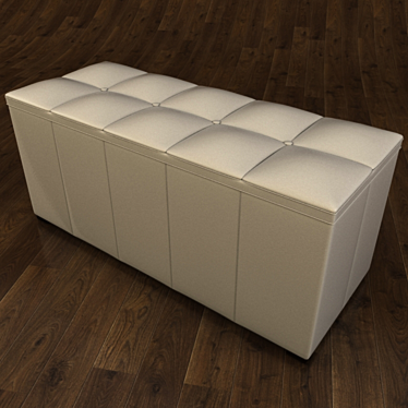 Stylish Hallway Pouf 3D model image 1 