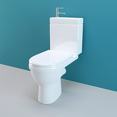 FlushMaster Toilet 3D model image 1 