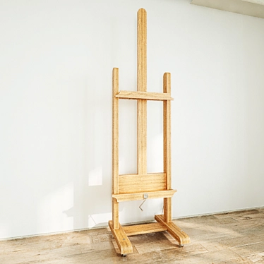 Versatile English Easel 3D model image 1 