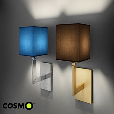 Sleek Blend Wall Lamp 3D model image 1 