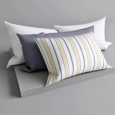Comfy Soft Cushions 3D model image 1 