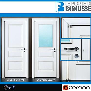 Burano Barausse Doors: Corona & Vray | Max 2011 File 3D model image 1 