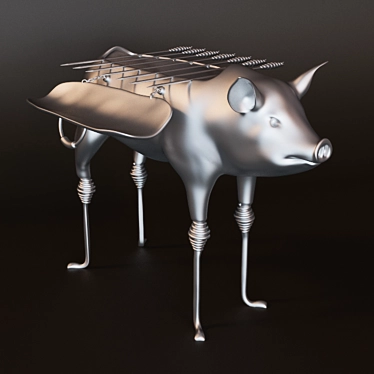 Sizzling Swine Brazier 3D model image 1 