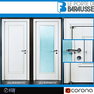 Burano Doors: Perfect Combination of Style and Quality 3D model image 1 