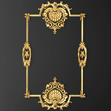 Elegant Frame Molding 3D model image 1 