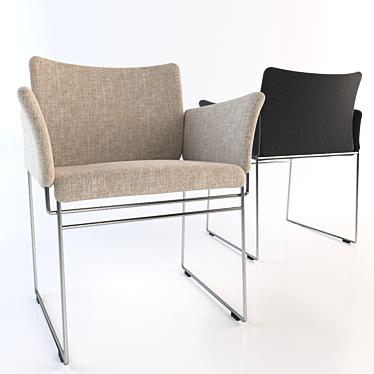 Modern Comfort: Cassina Chairs 3D model image 1 