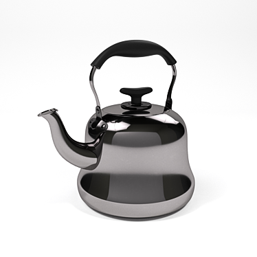 Sleek Electric Stainless Steel Kettle 3D model image 1 