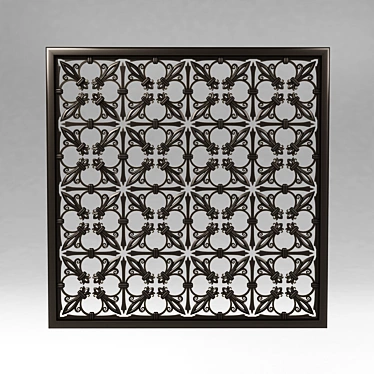 Elegant Window Grilles 3D model image 1 