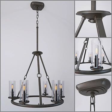 Hinkley Dakota 4788OZ Chandelier 3D model image 1 