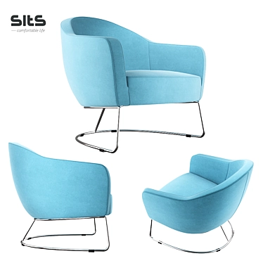 Modern and Stylish Sits Nina Chair 3D model image 1 