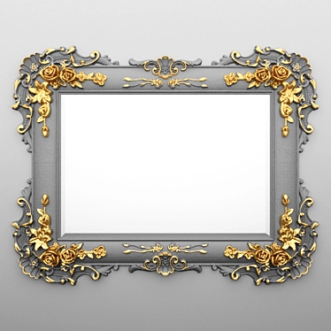 Elegant Reflective Mirror 3D model image 1 