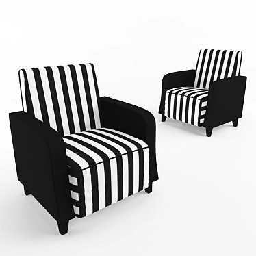 Euromebel Styl Barutti Accent Chair 3D model image 1 