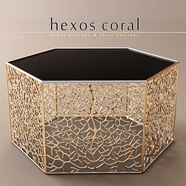 Hexos Coral Coffee Table 3D model image 1 