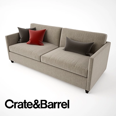 Modern Minimalist Sofa | Dryden Apartment Design 3D model image 1 