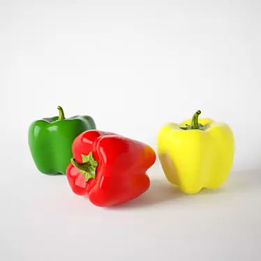 Delicious Bulgarian Pepper 3D model image 1 