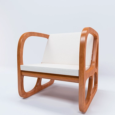 Sleek and Stylish Seat 3D model image 1 