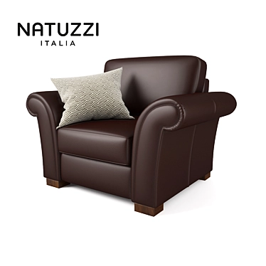 Natuzzi Inga: Perfectly Crafted Armchair 3D model image 1 