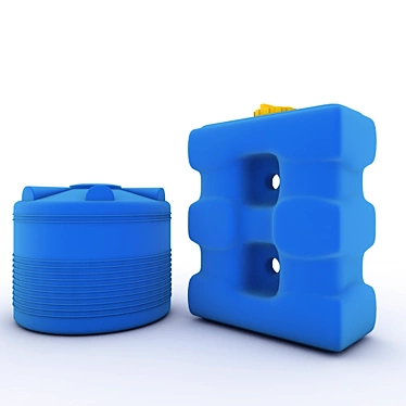 Irrigation Water Barrels (C4D File) 3D model image 1 