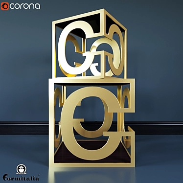 Formitalia NICCO Cube BIG - Stylish Stand with Ample Storage 3D model image 1 