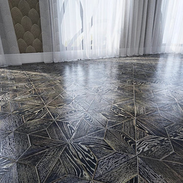 Modular Romanovsky Oak Parquet 3D model image 1 