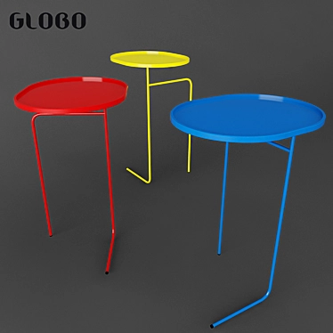 Globo Affetto Metal Side Table 3D model image 1 