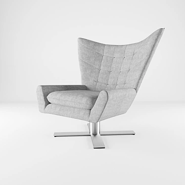 Elegant Louis Armchair 3D model image 1 