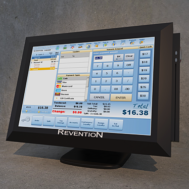 R3310 POS: Sleek and Powerful 3D model image 1 