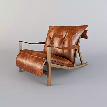 Leather Armchair 3D model image 1 