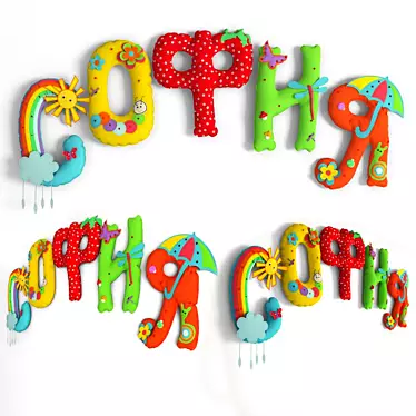 Toys - pillows - Children&#39;s letters to &quot;SOFIA&quot;