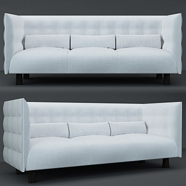 MCD 2015 Tufted 3-Seater Sofa 3D model image 1 