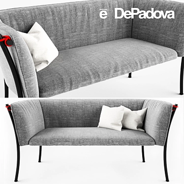 De Padova Smerlada: Sleek and Stylish Sofa 3D model image 1 