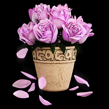 Poly Floral Bouquet 3D model image 1 