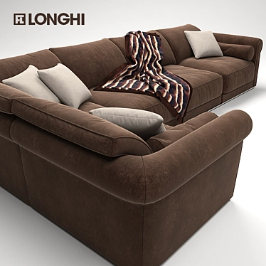 Luxury Longhi Loveluxe Sofa 3D model image 1 