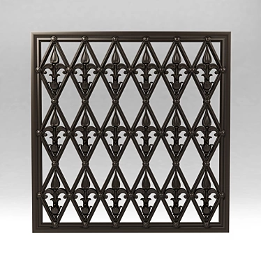 Ornamented Grille Design 3D model image 1 