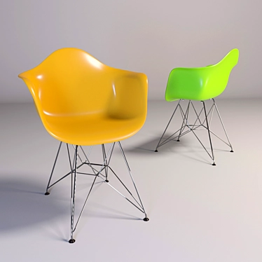 Sleek Chair for Home, Office, Café - Modern Furniture Element 3D model image 1 