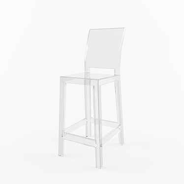 Crystal Clear Bar Stool | Philippe Starck | Kartell 3D model image 1 