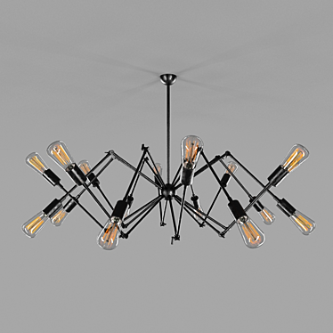 Minimalist Hanging Pendant Light 3D model image 1 