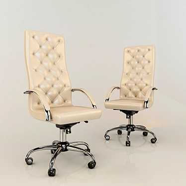 Stylish Patterned Office Chair 3D model image 1 