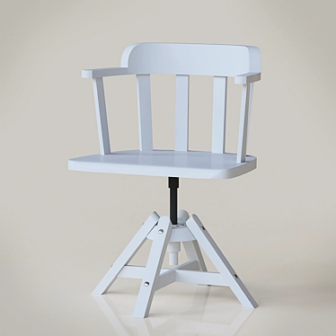 Feodor IKEA: Compact, Adjustable Height Chair 3D model image 1 